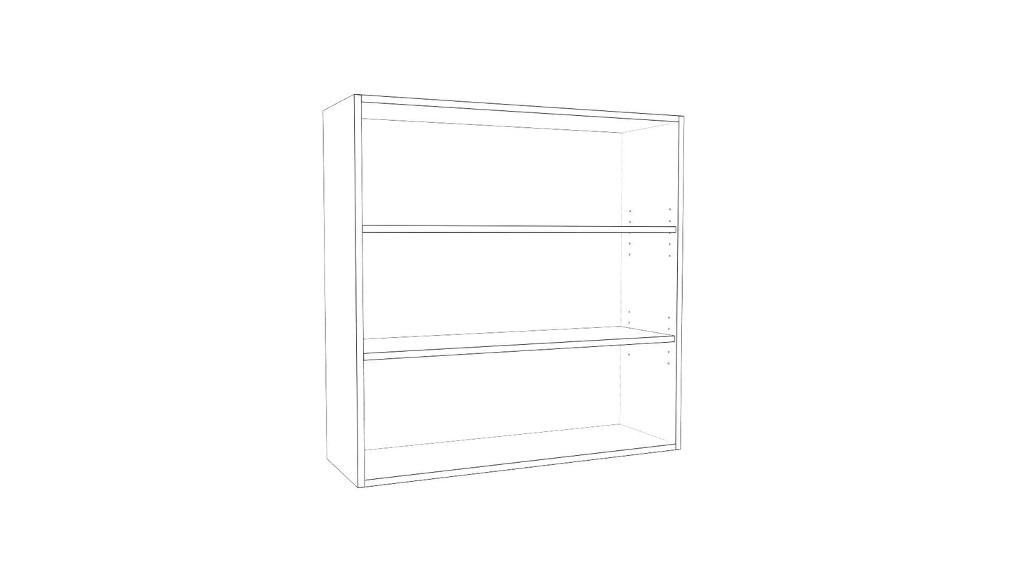 Open Shelving Wall Cabinet