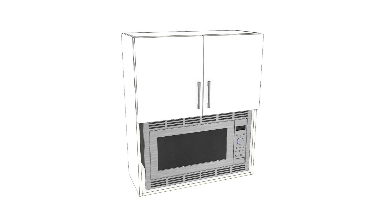 Small Appliance Wall Cabinet