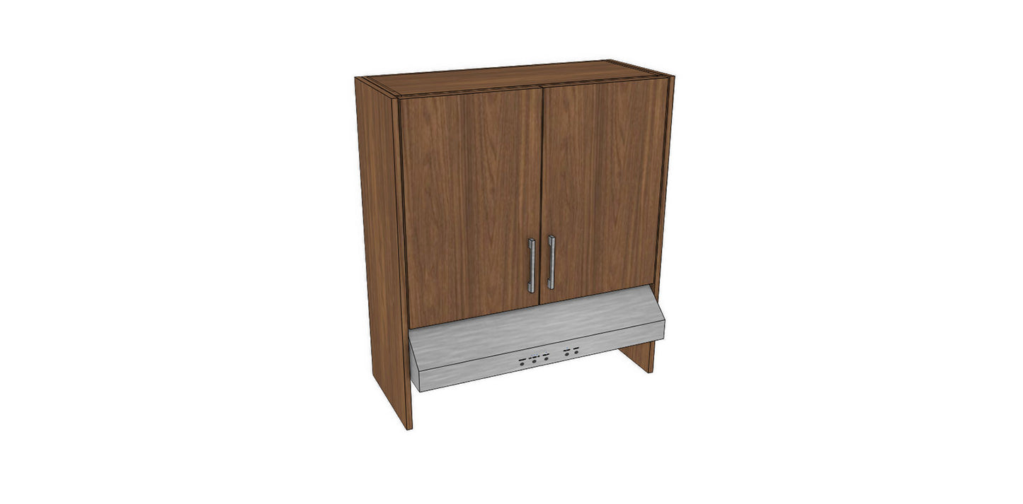 Full-Plywood 32" Range Hood Appliance Cabinet