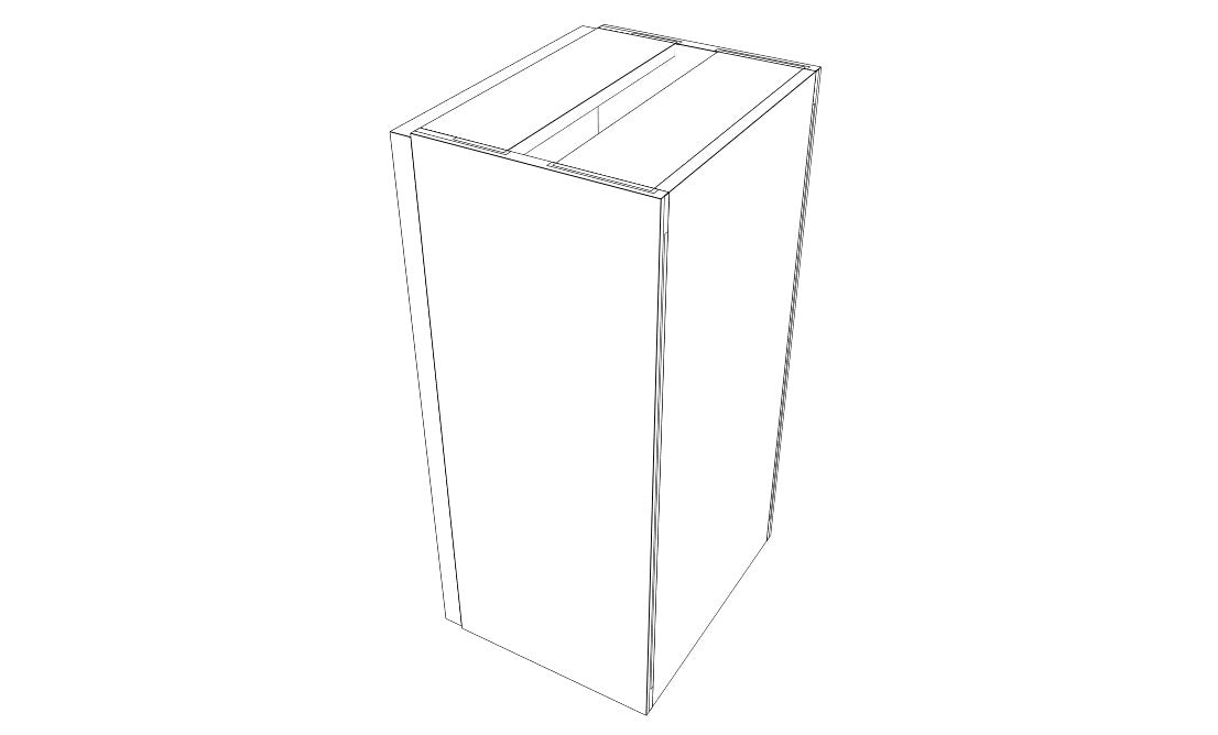 Full-Plywood Island-back Base Cabinet