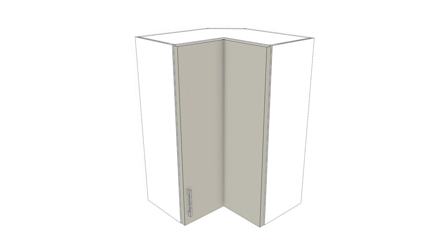 Full-Plywood Corner Wall Cabinet