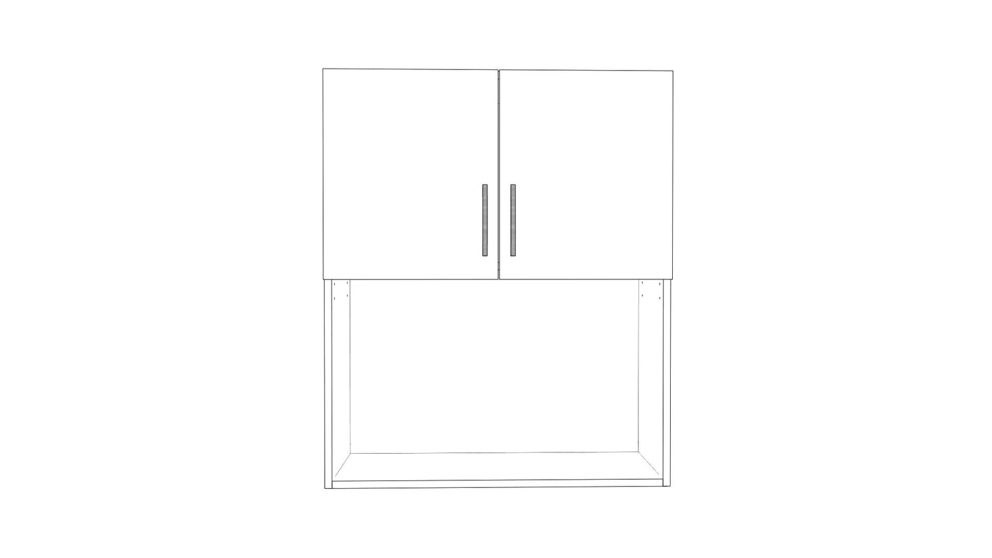 Small Appliance Wall Cabinet