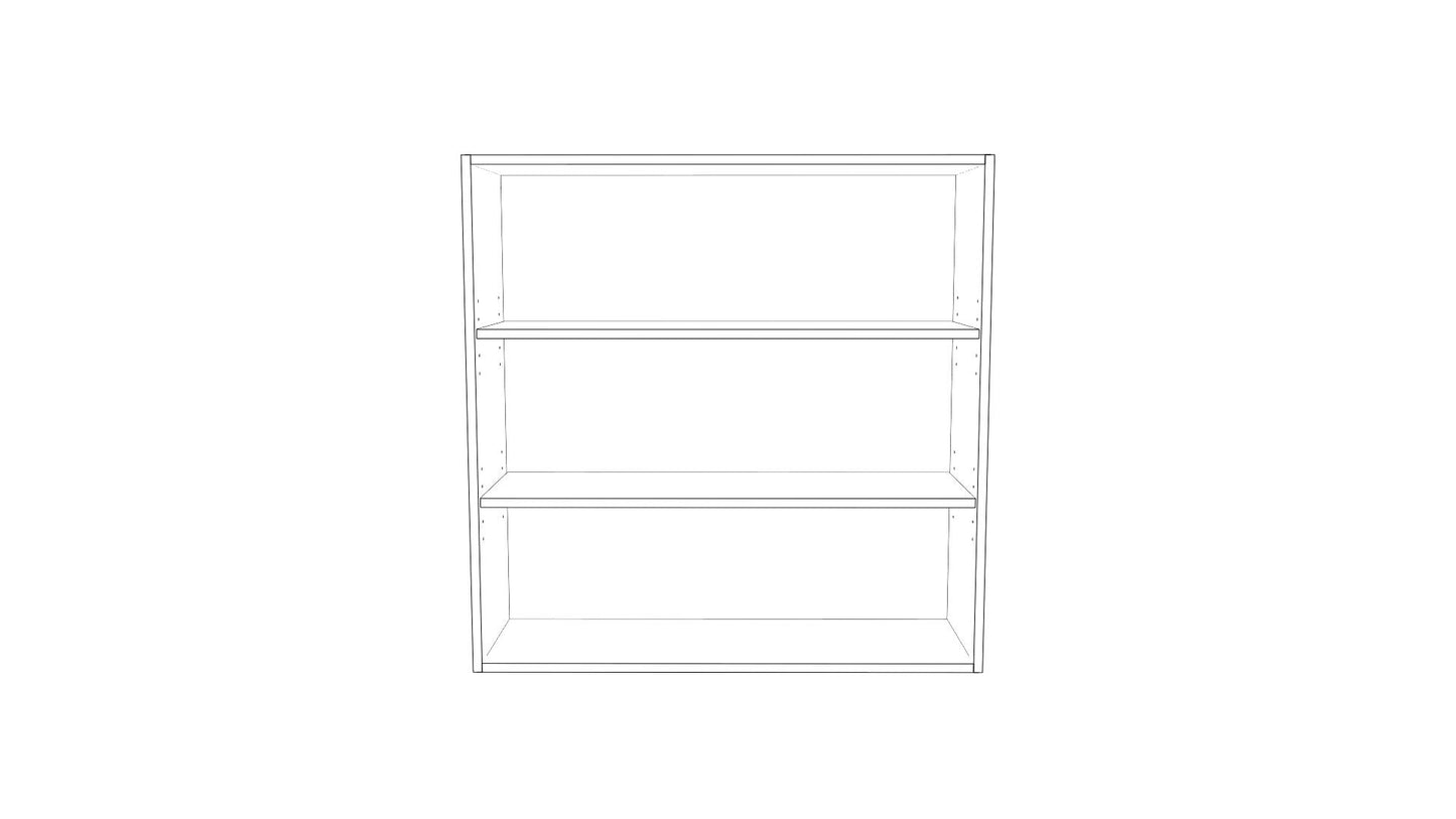 Open Shelving Wall Cabinet