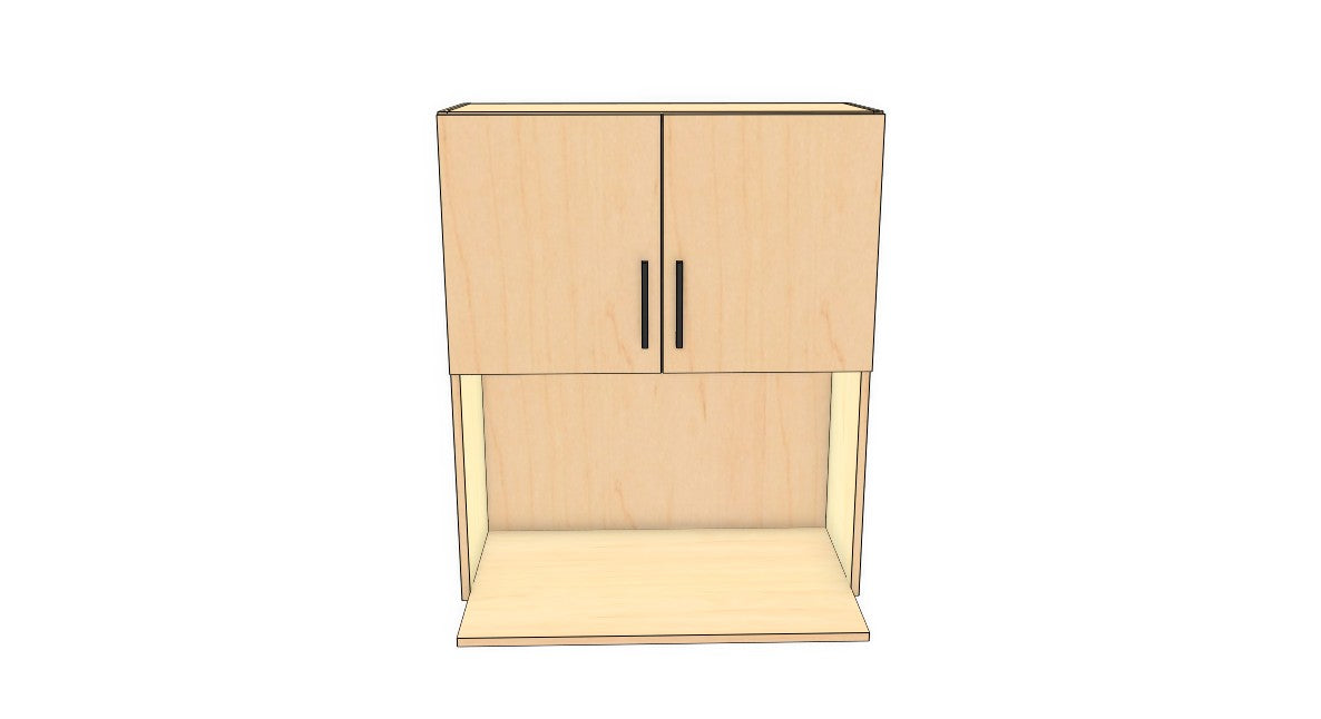 Full-Plywood 20-30" Microwave Wall Cabinet