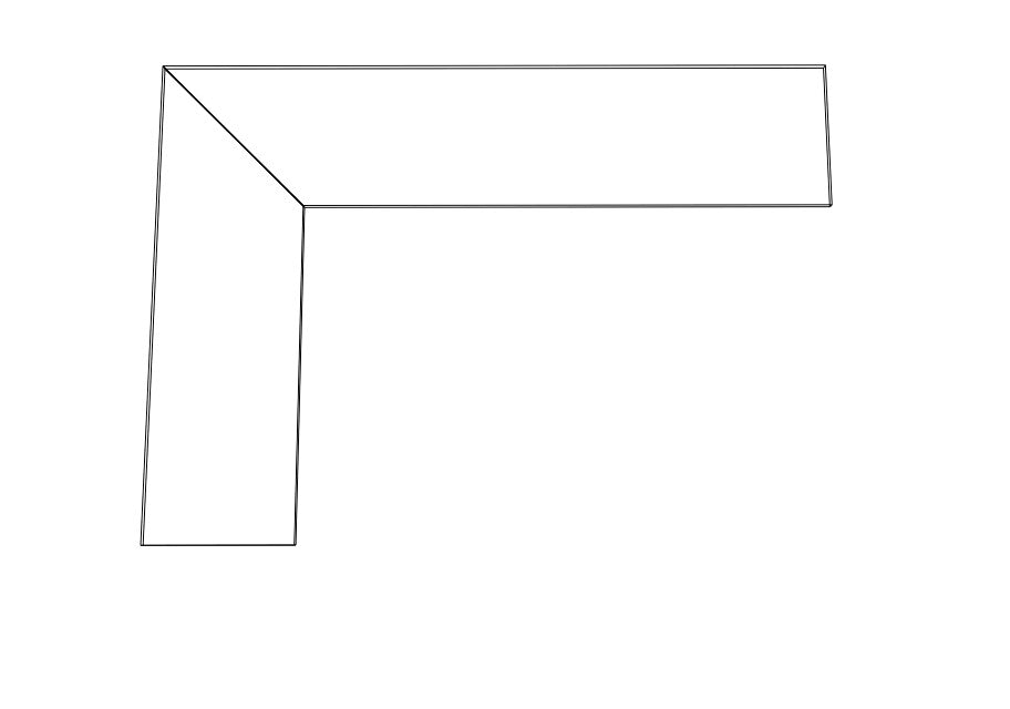 L-Shaped Laminate Countertop