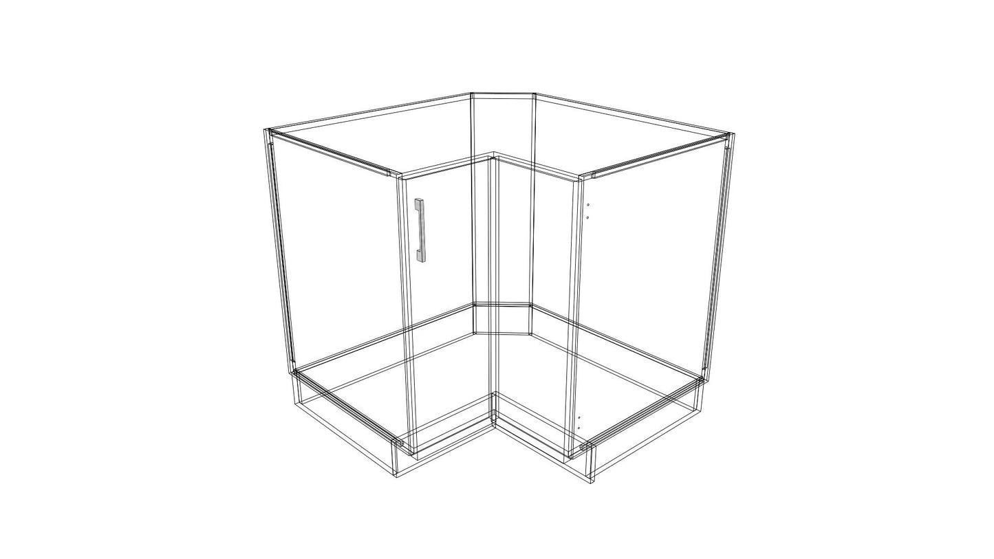 Full-Plywood Corner Base Cabinet