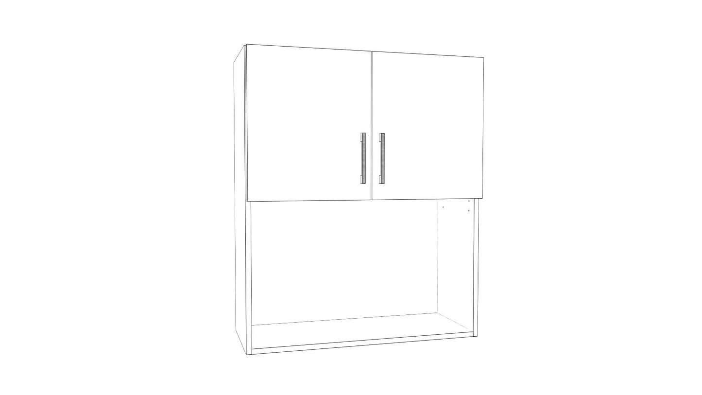 Small Appliance Wall Cabinet