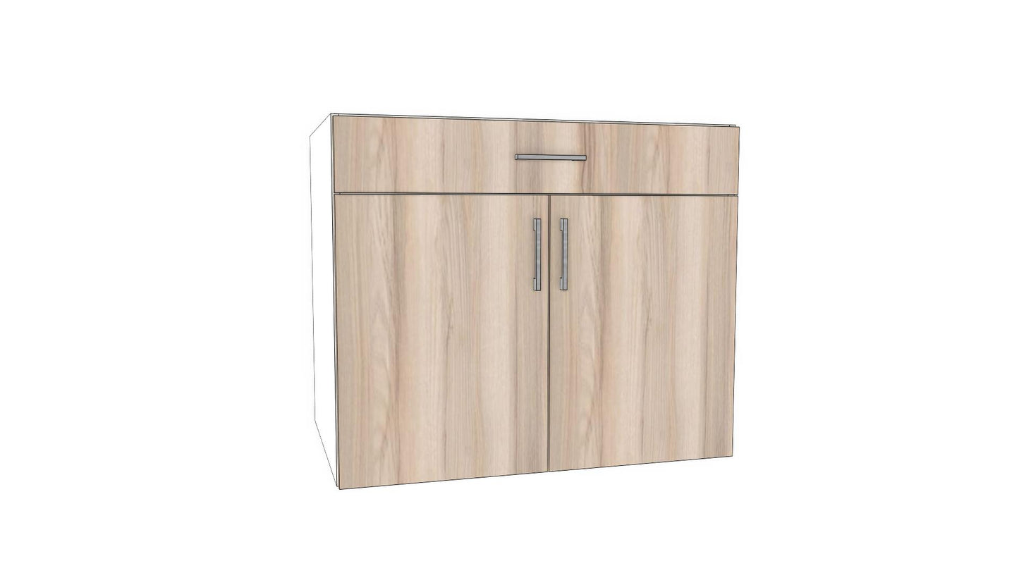 Full-Plywood Top Drawer Double Base Cabinet