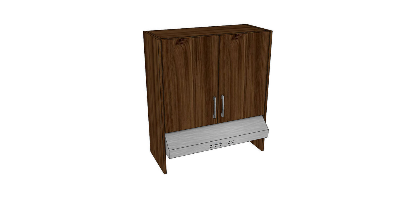 Full-Plywood 32" Range Hood Appliance Cabinet