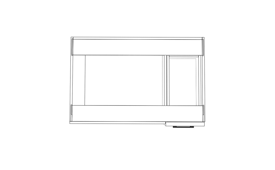 Blind Corner Base Cabinet Left