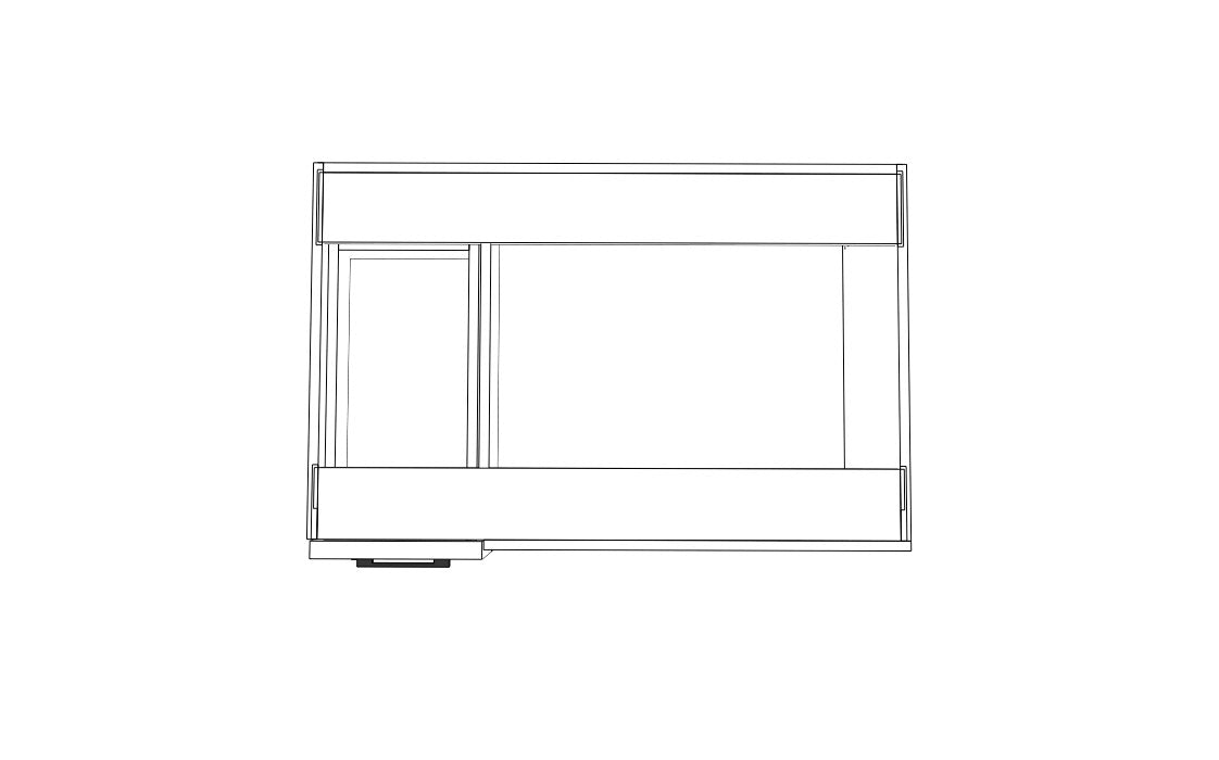 Full-Plywood Blind Corner Base Cabinet (Left)