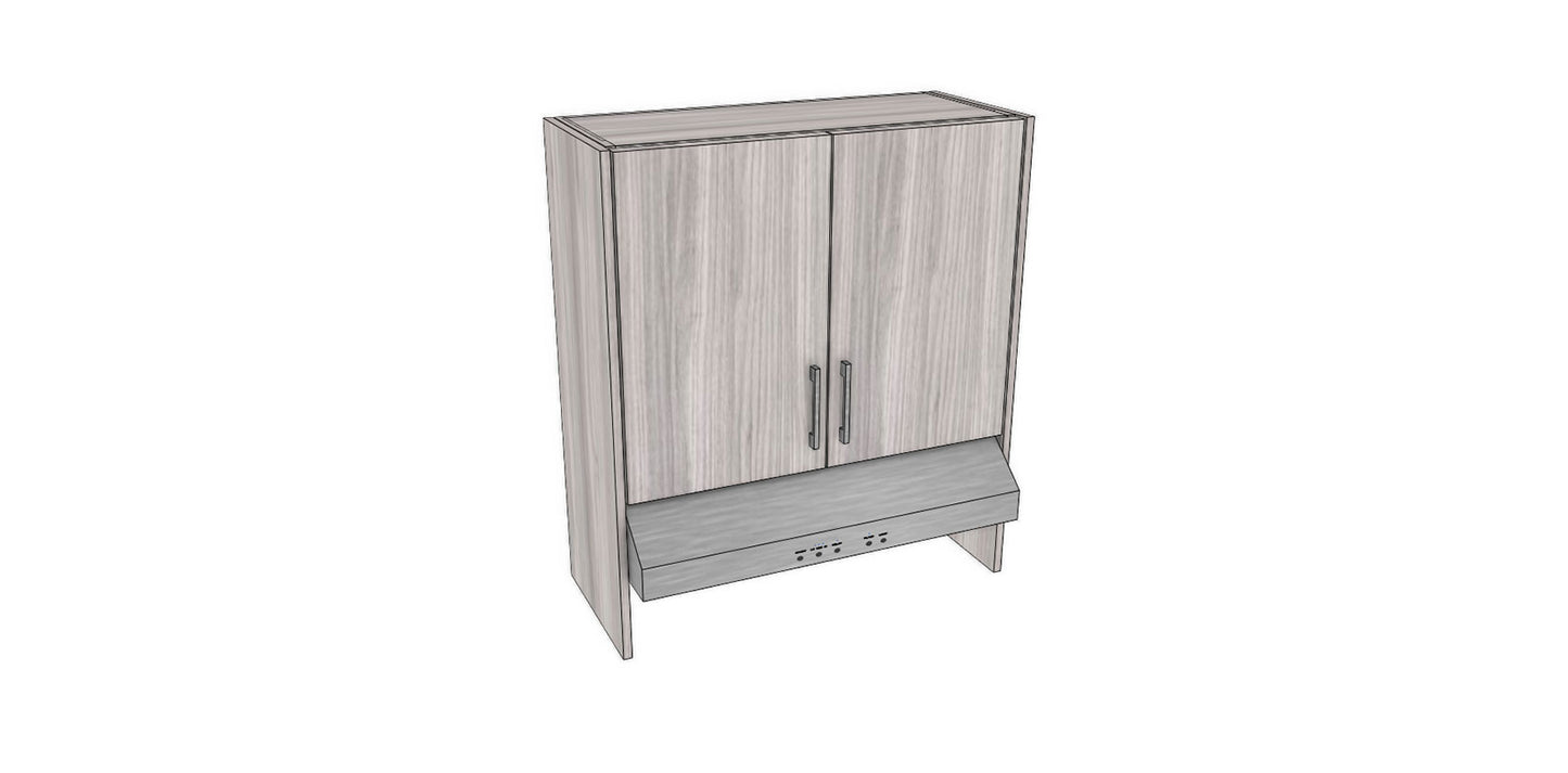 Full-Plywood 32" Range Hood Appliance Cabinet