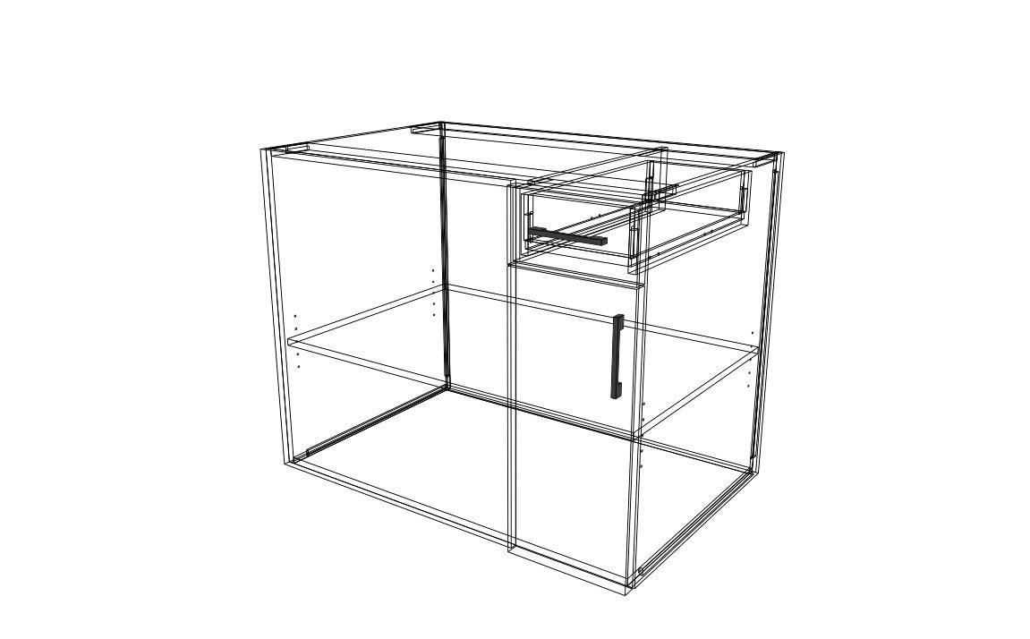 Blind Corner Base Cabinet Left