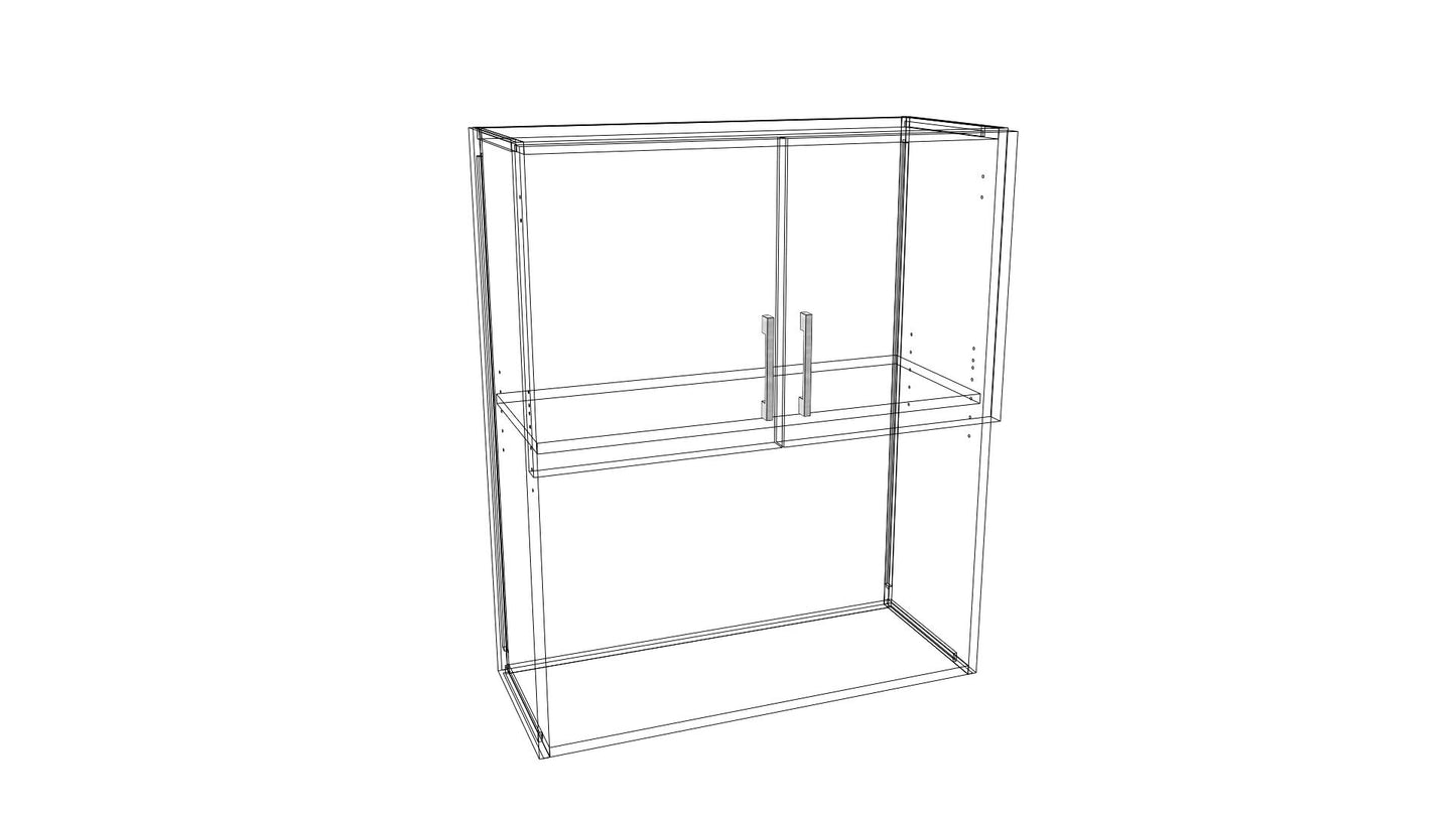 Small Appliance Wall Cabinet