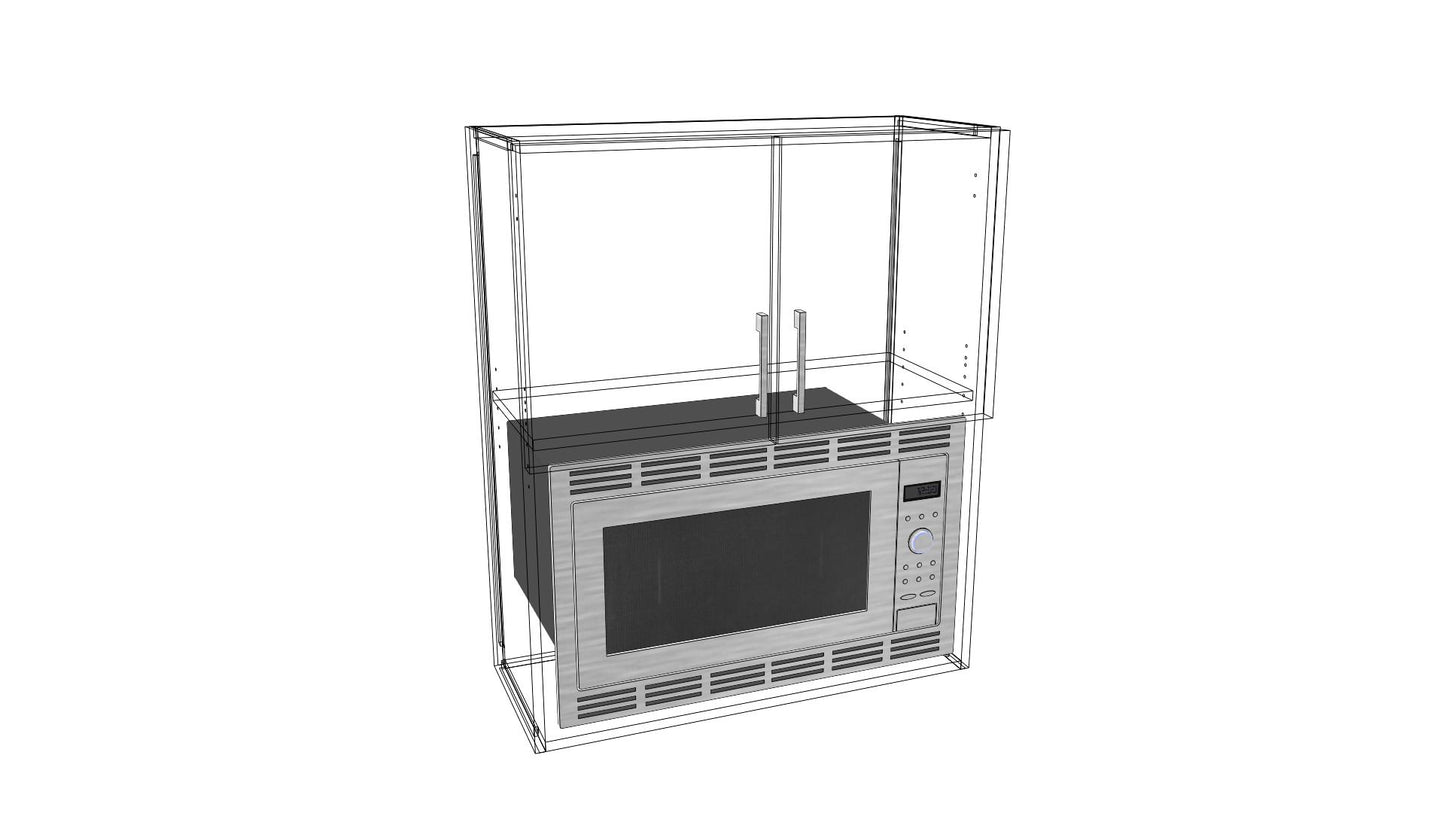 Small Appliance Wall Cabinet