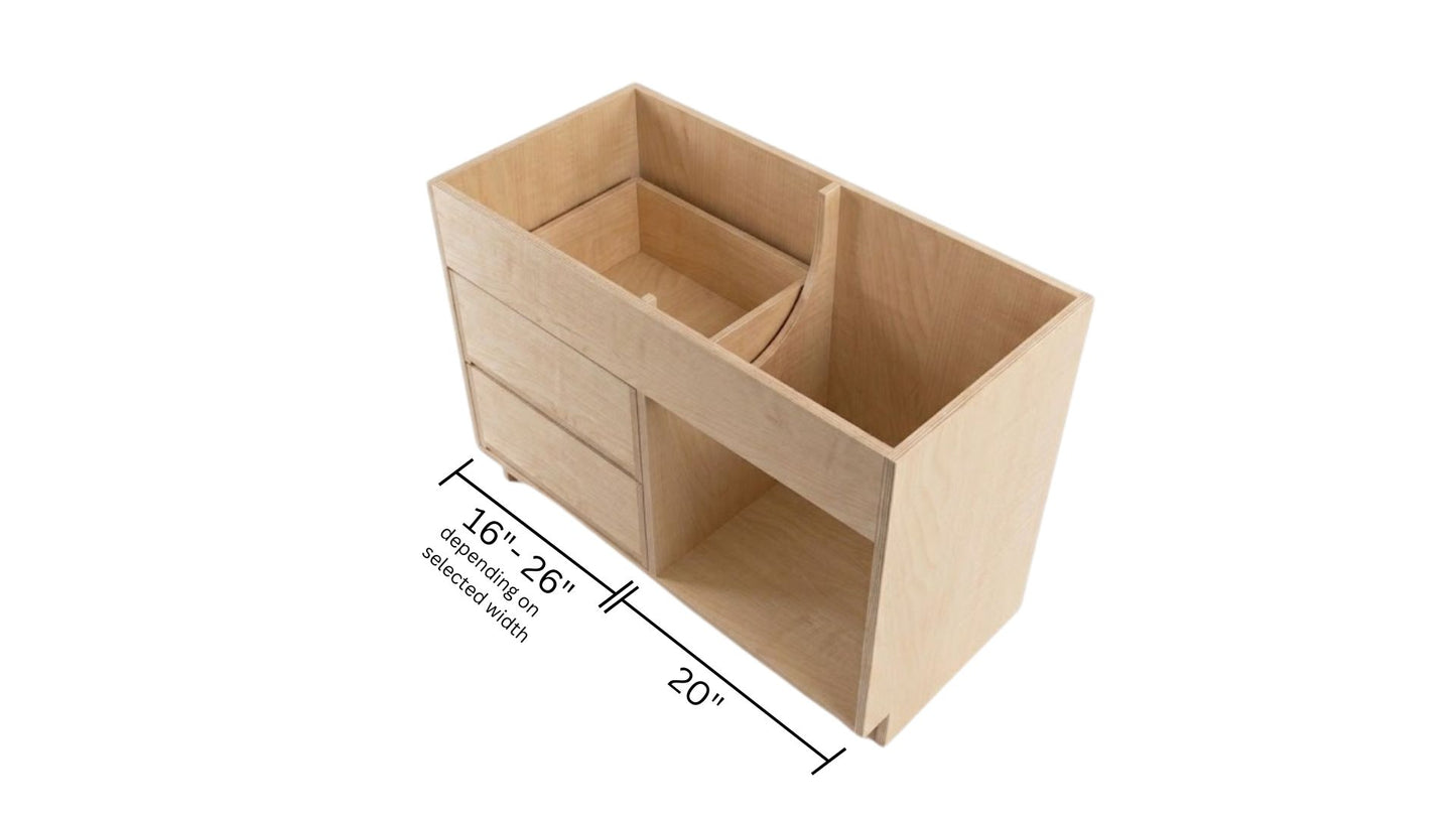 Combo Vanity Base Vabinet