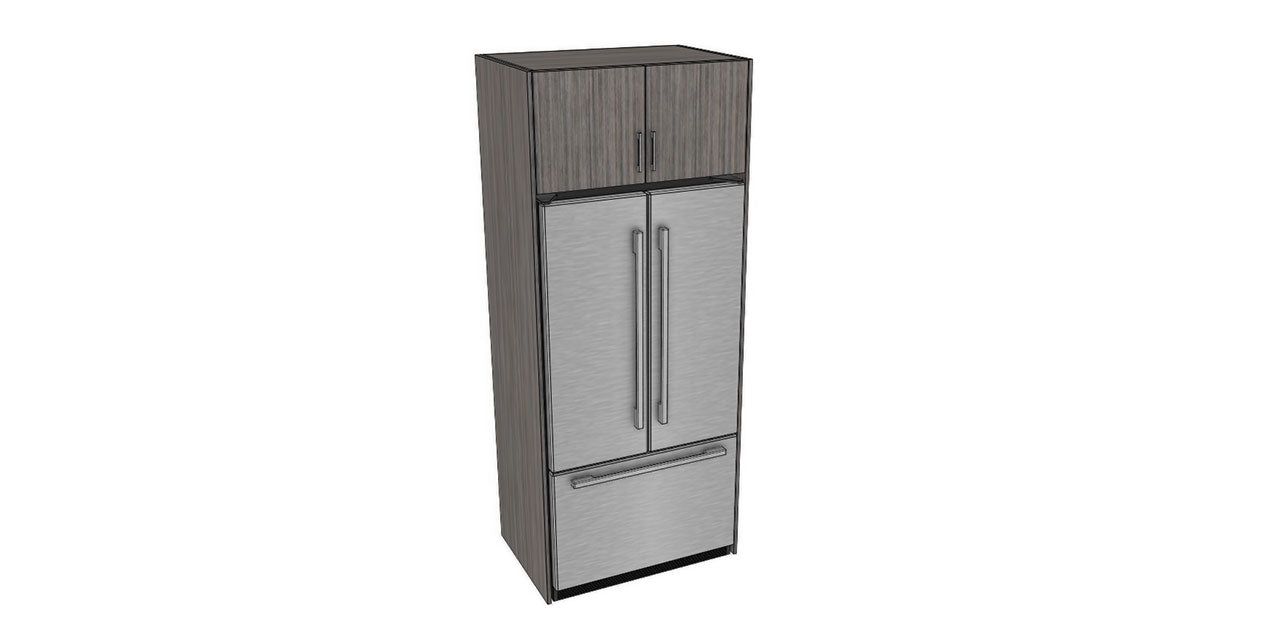 Full-Plywood 35-38" Fridge Cabinet Package