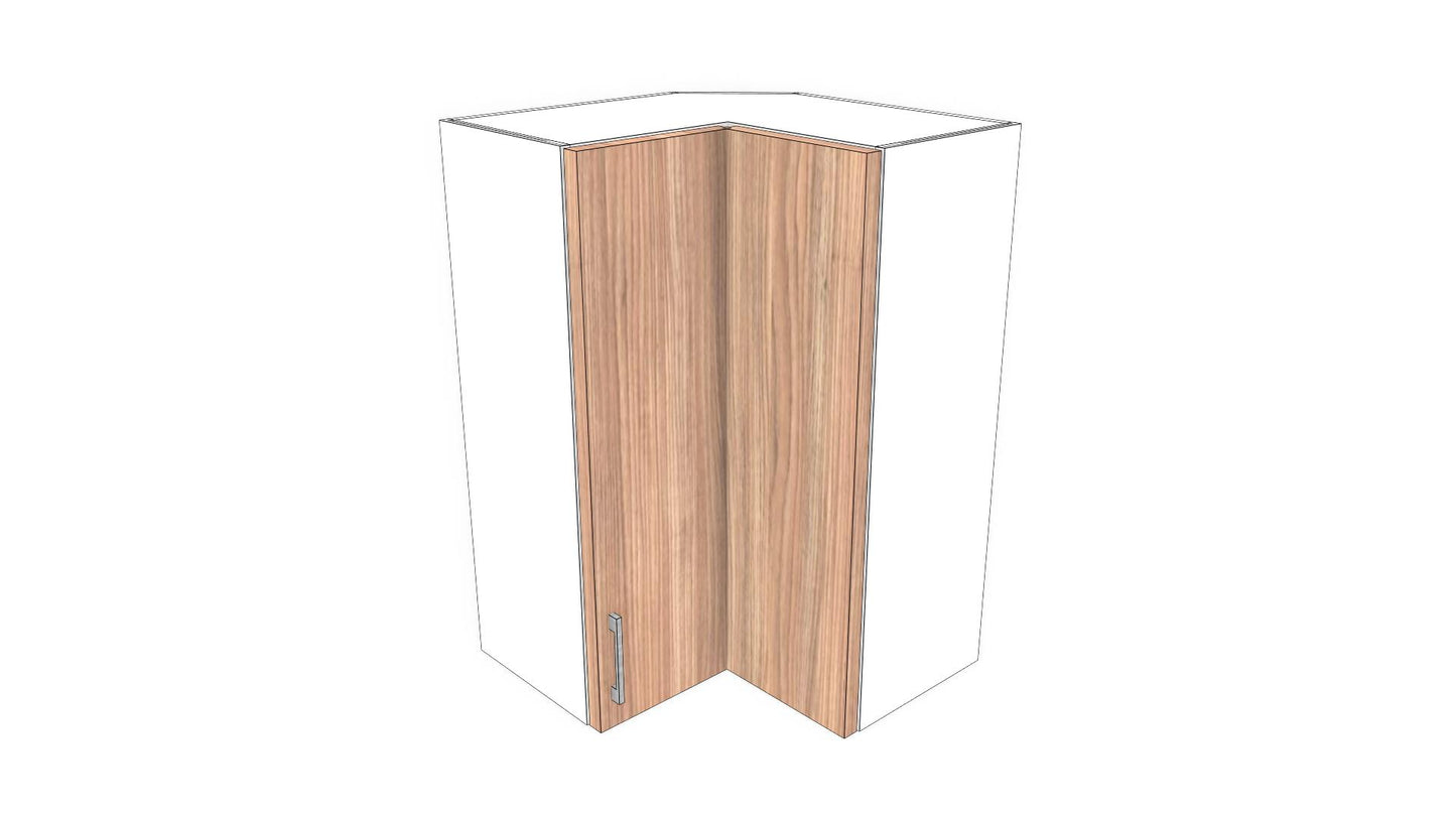 Full-Plywood Corner Wall Cabinet