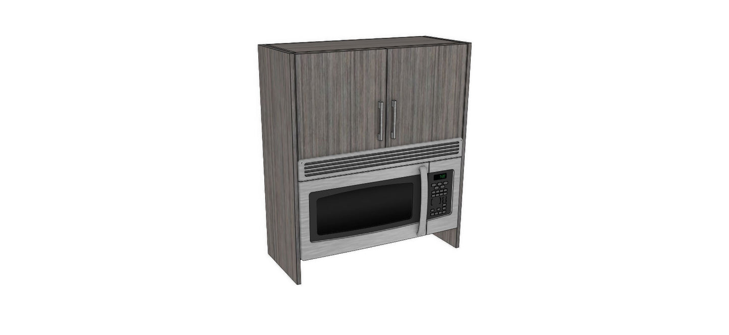 Full-Plywood 32" Over-The-Range Microwave Appliance Cabinet