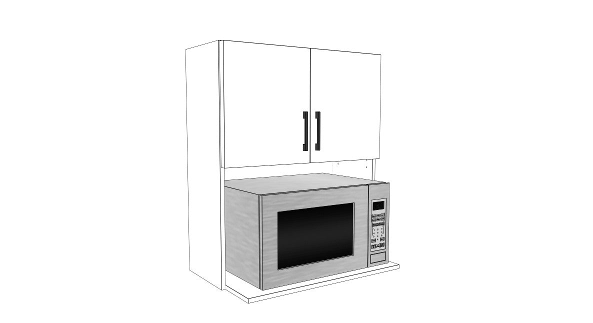Full-Plywood 20-30" Microwave Wall Cabinet