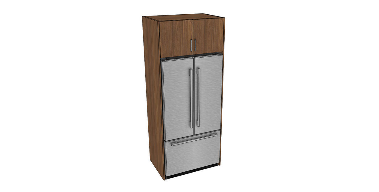 Full-Plywood 35-38" Fridge Cabinet Package