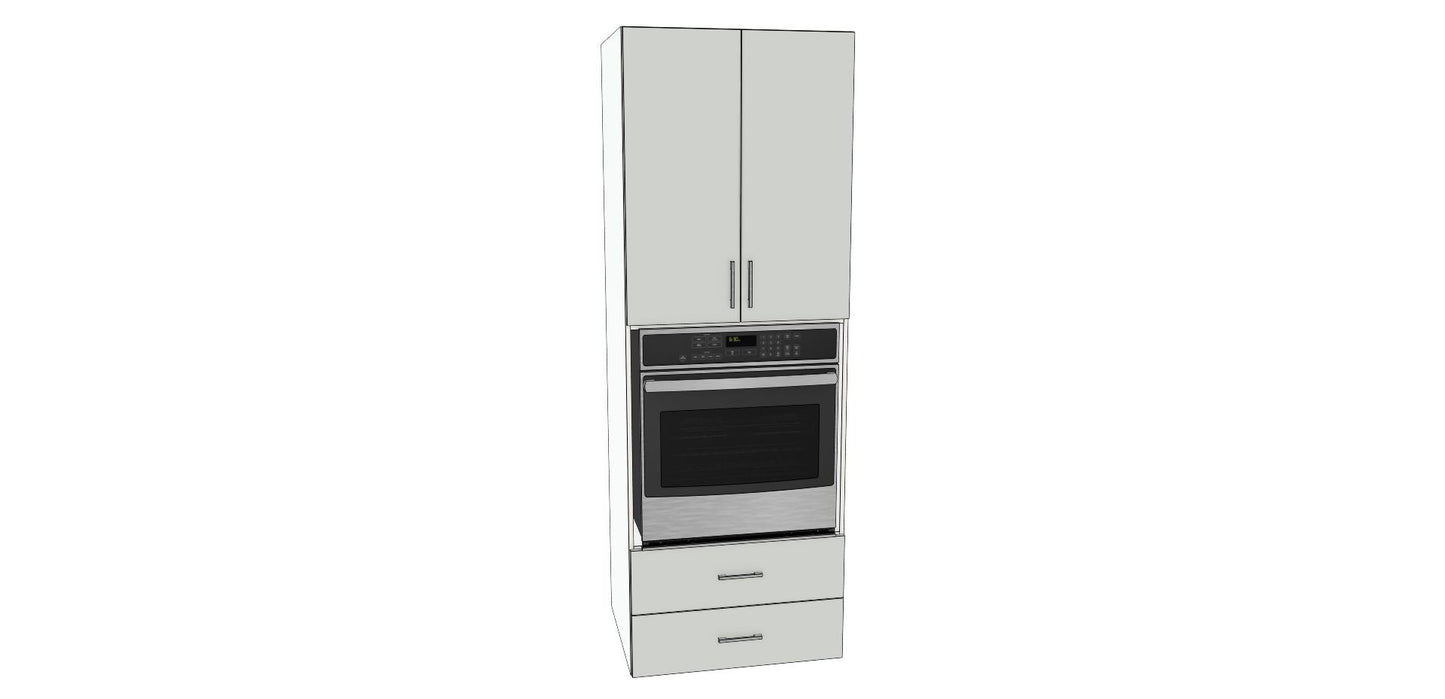 Double Door Tall Single Oven Cabinet