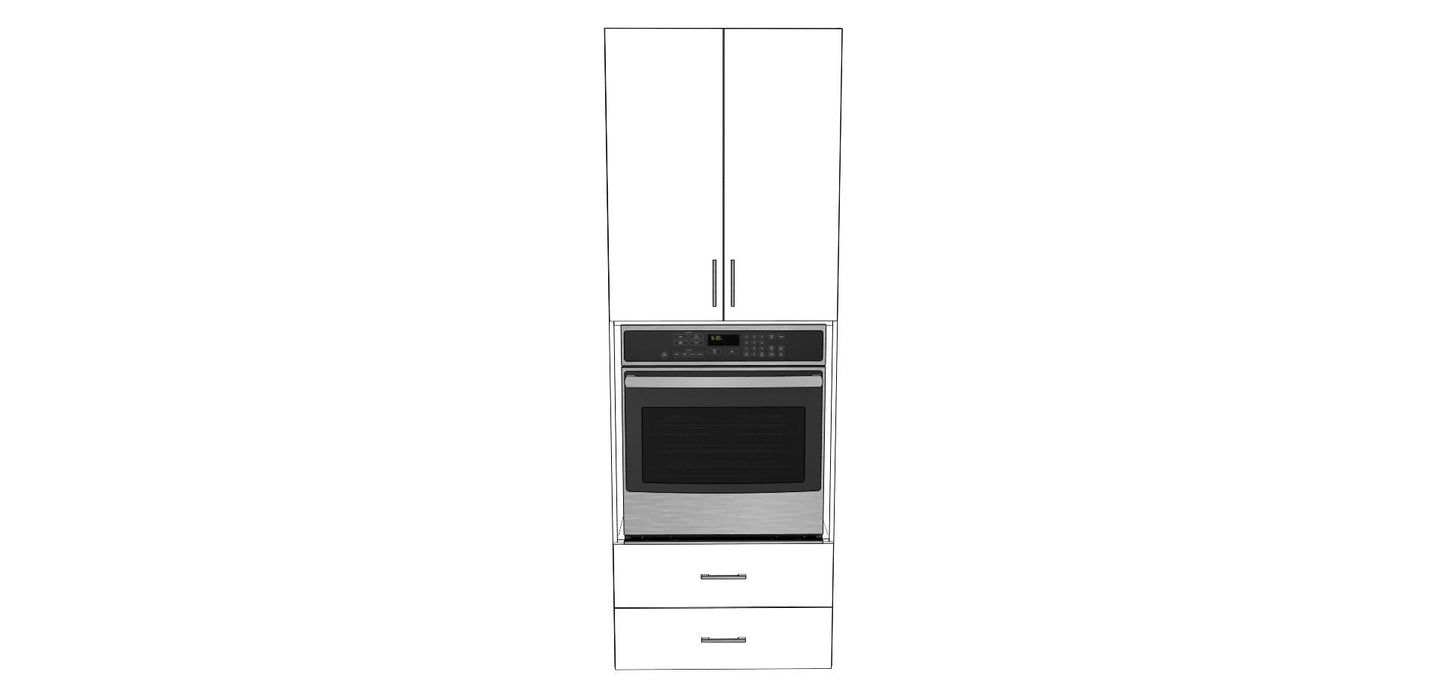 Double Door Tall Single Oven Cabinet