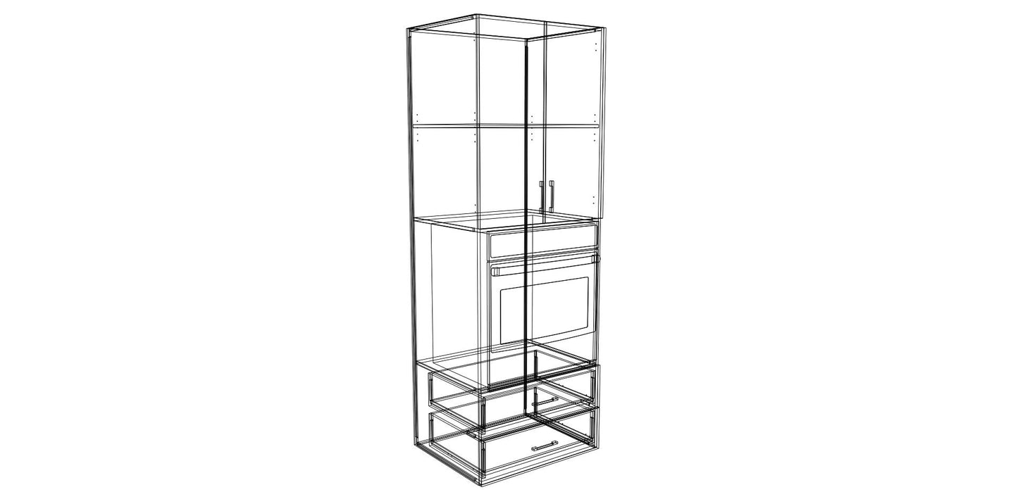 Double Door Tall Single Oven Cabinet