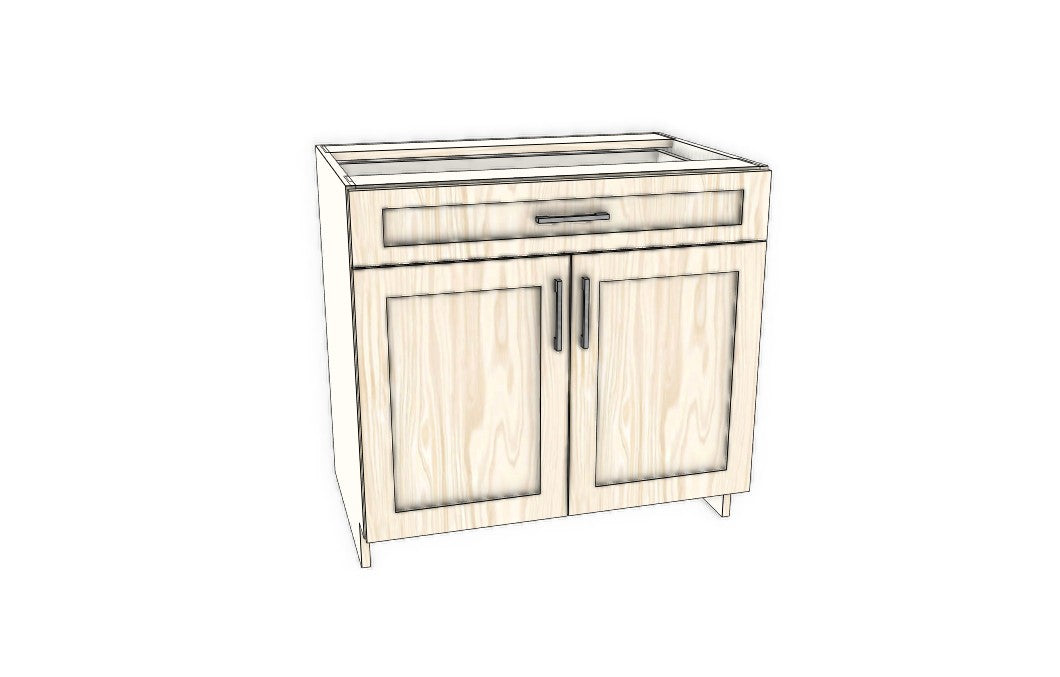 Top Drawer Double Base Cabinet