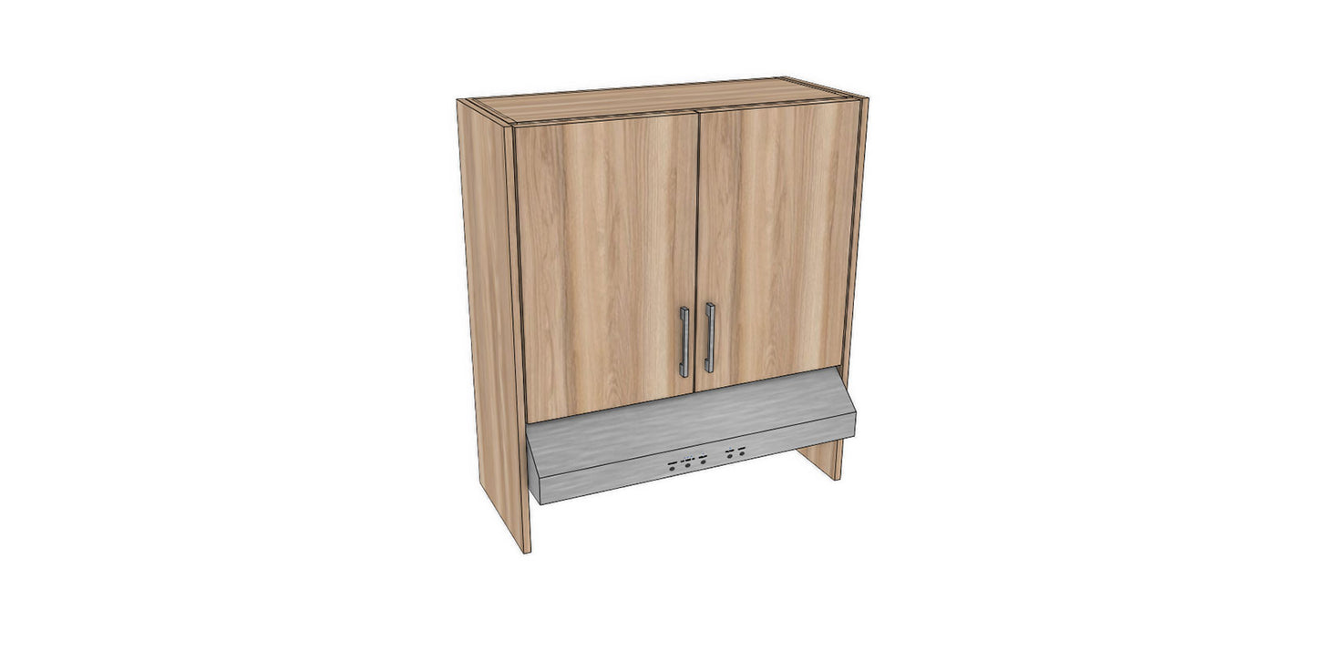 Full-Plywood 32" Range Hood Appliance Cabinet