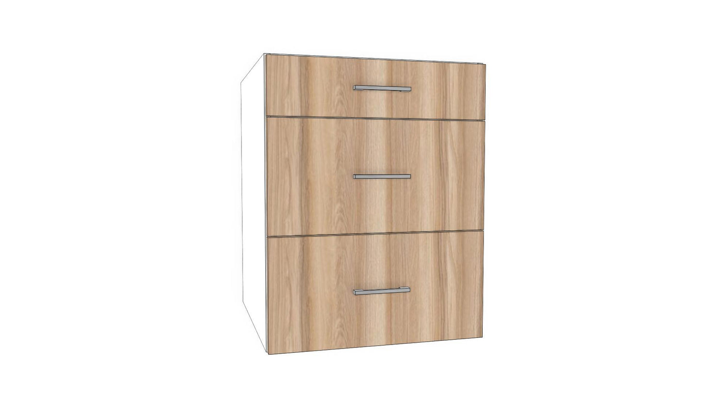 Full-Plywood Drawer Bank Base Cabinet