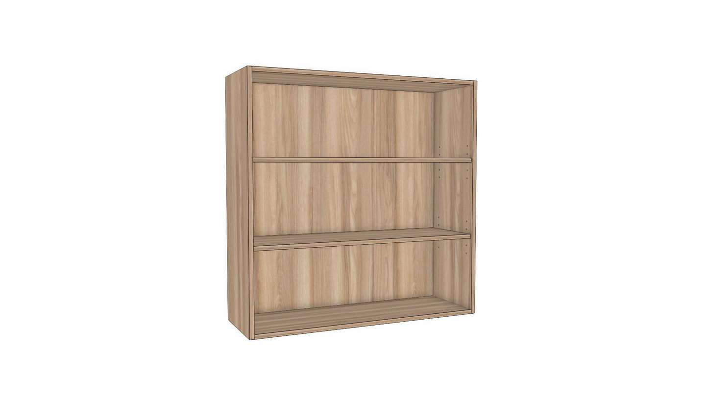 Full-Plywood Open Shelving Wall Cabinet