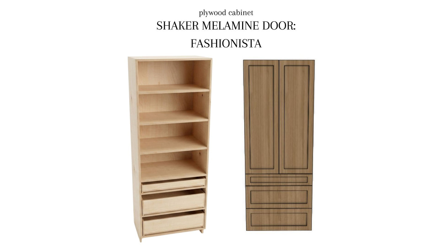 Double Tall Drawer Cabinet