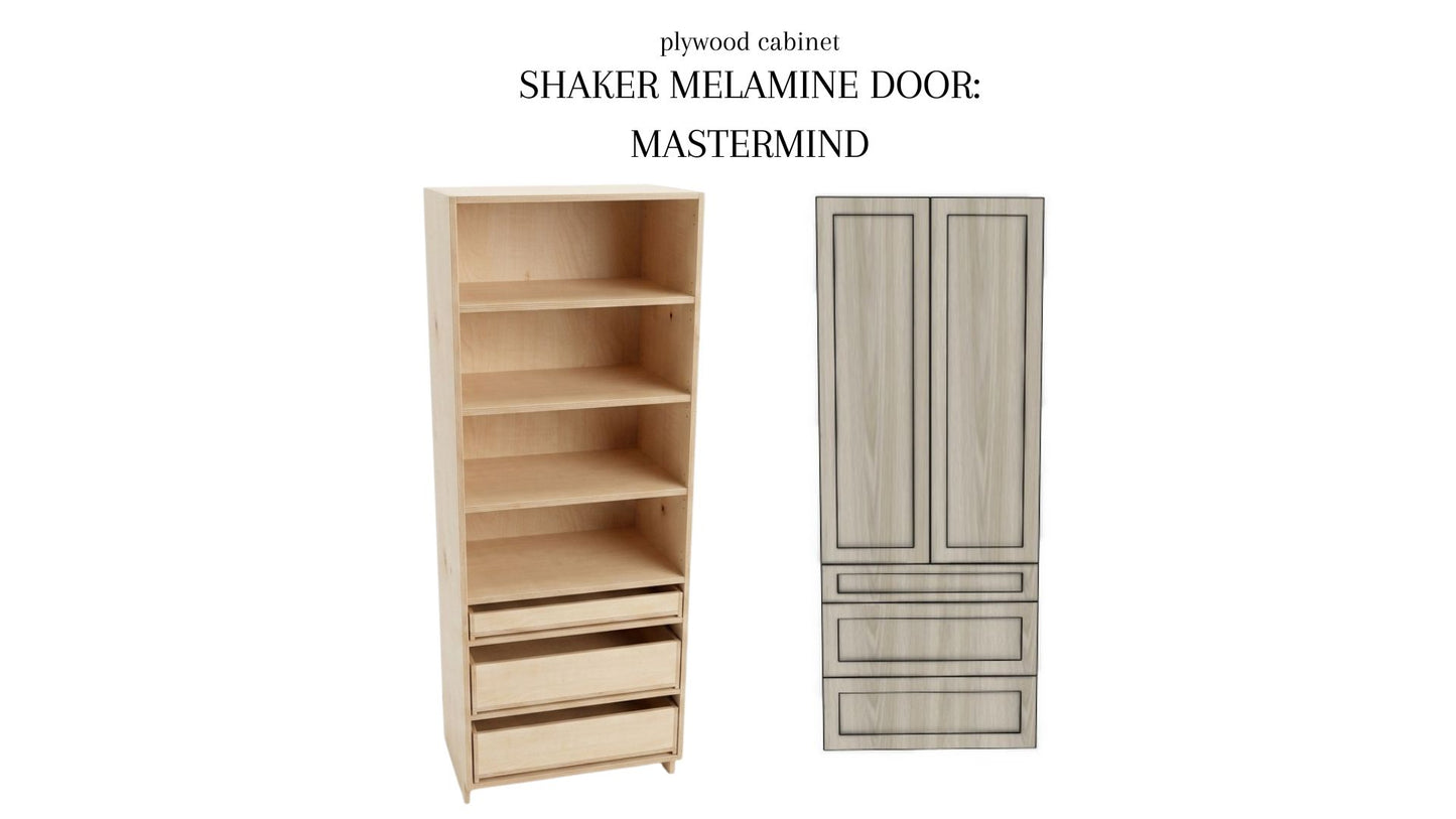 Double Tall Drawer Cabinet
