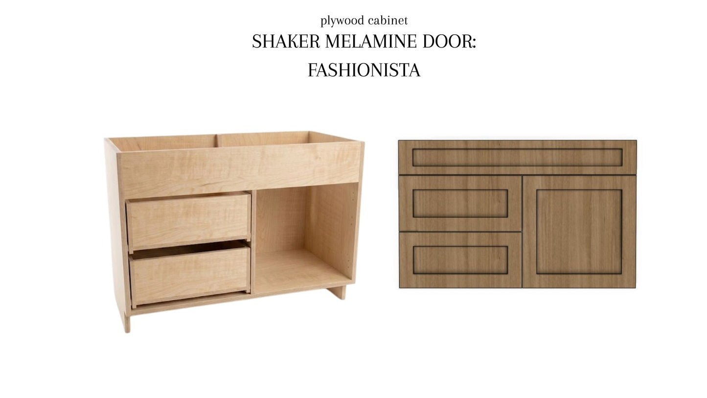 Combo Vanity Base Vabinet