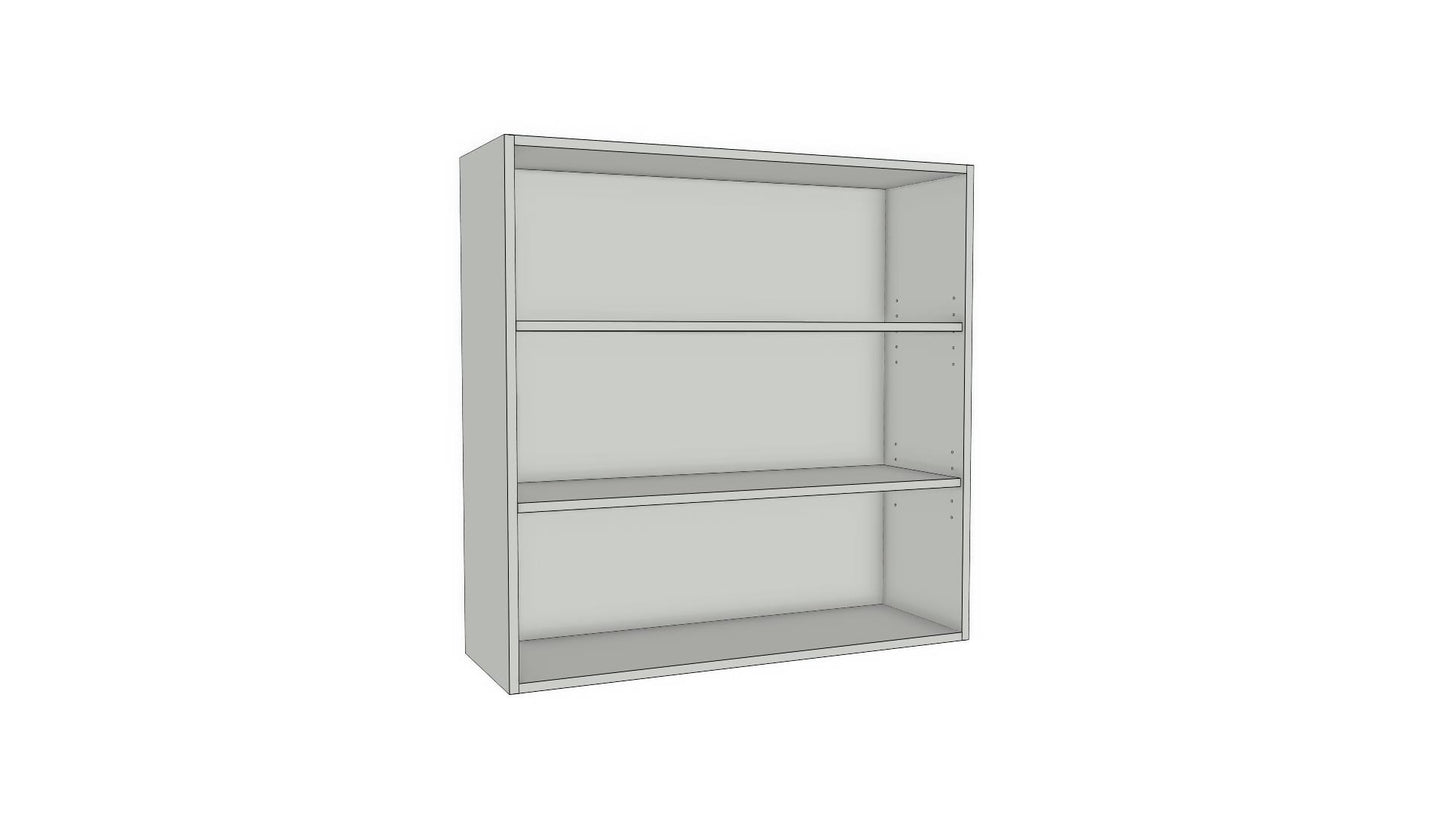Full-Plywood Open Shelving Wall Cabinet