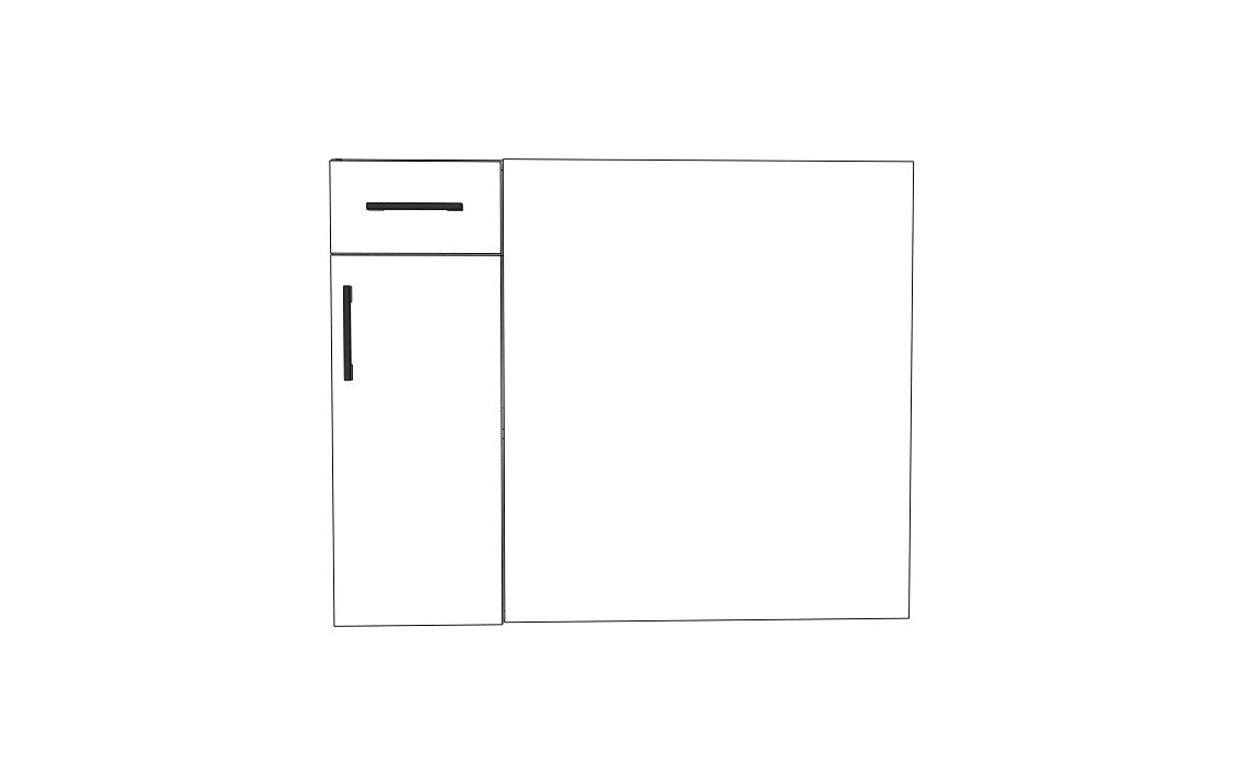 Full-Plywood Blind Corner Base Cabinet (Left)