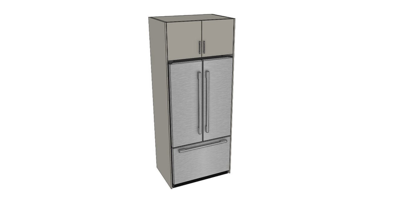 Full-Plywood 35-38" Fridge Cabinet Package