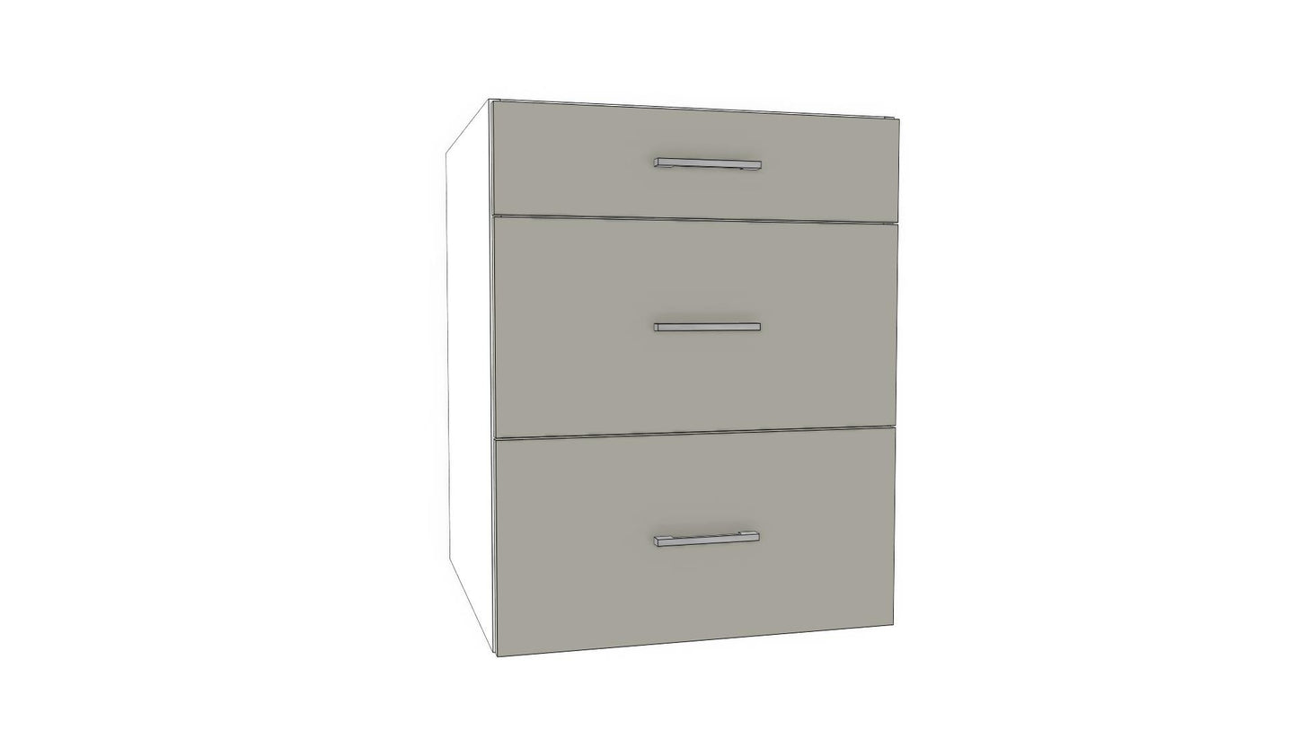 Full-Plywood Drawer Bank Base Cabinet