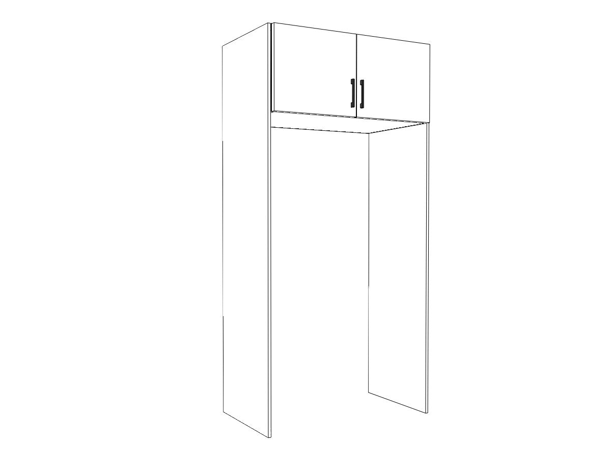 Over-Fridge Wall Cabinet