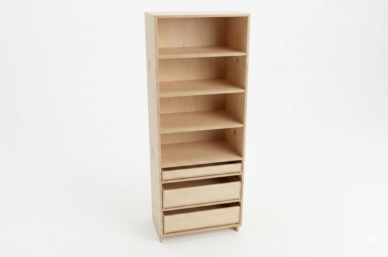 Double Tall Drawer Cabinet