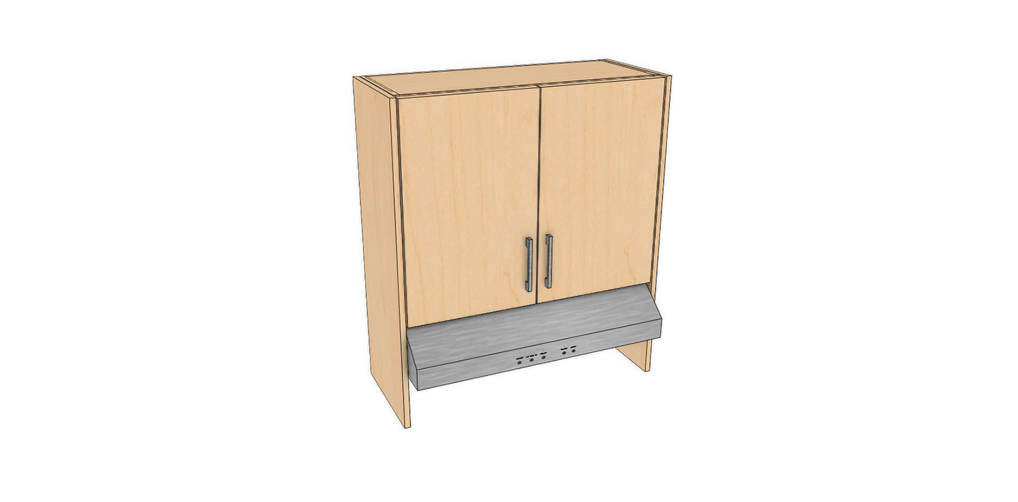 Full-Plywood 32" Range Hood Appliance Cabinet
