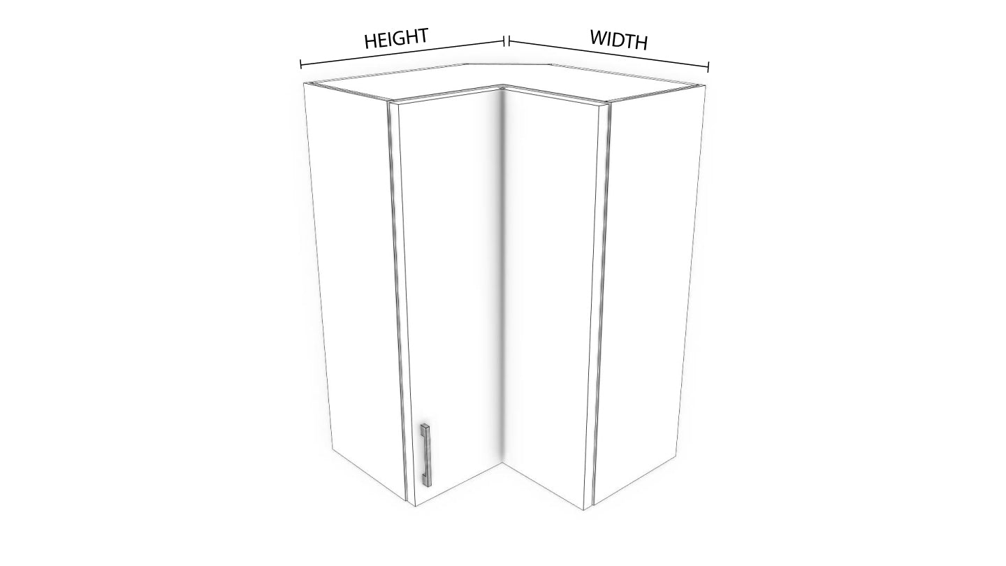 Full-Plywood Corner Wall Cabinet