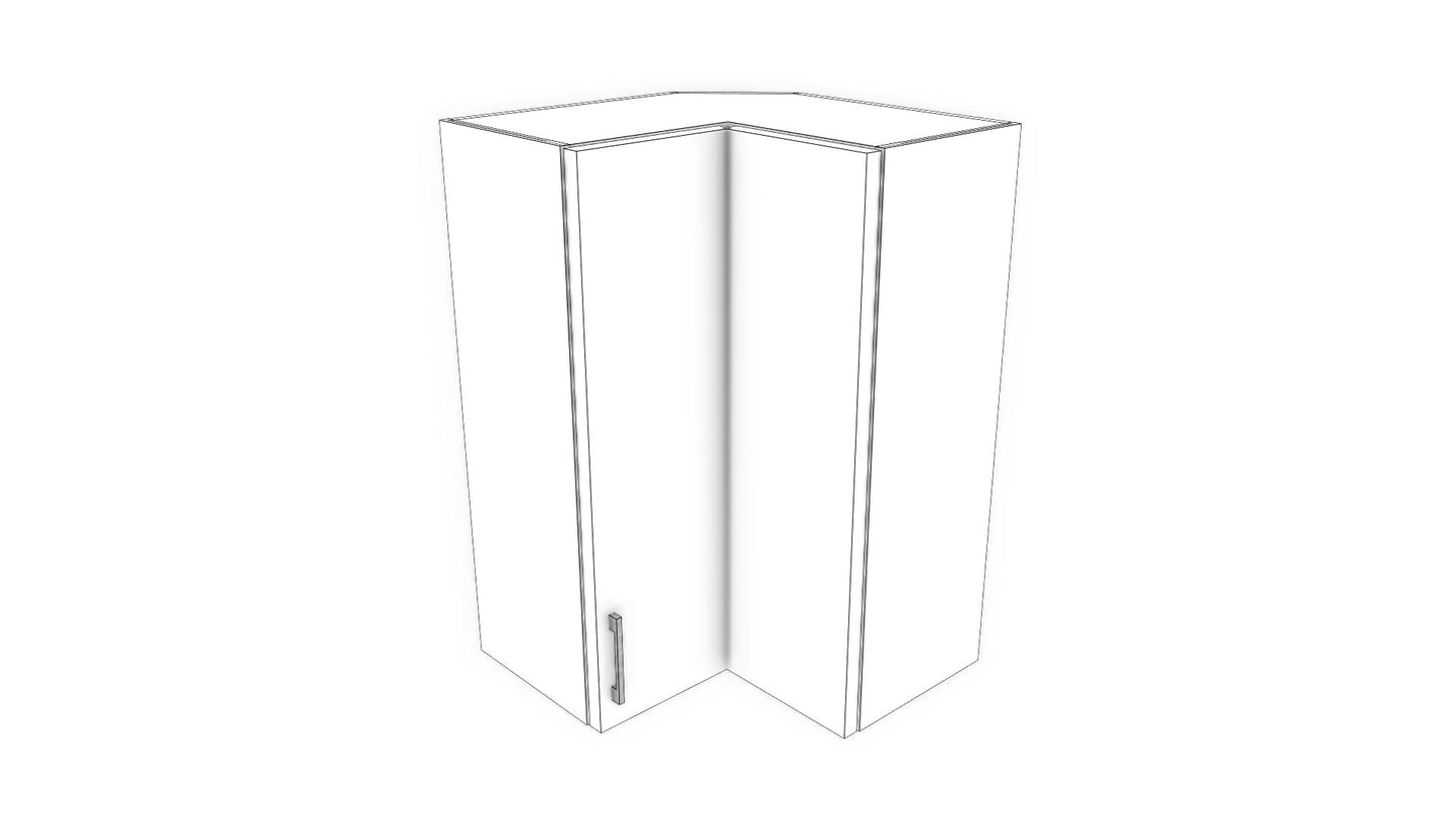 Full-Plywood Corner Wall Cabinet