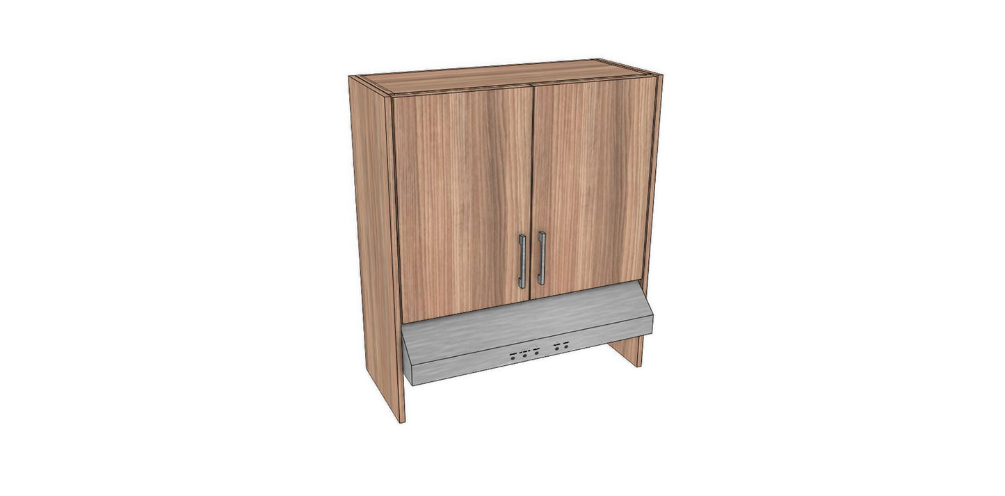 Full-Plywood 32" Range Hood Appliance Cabinet