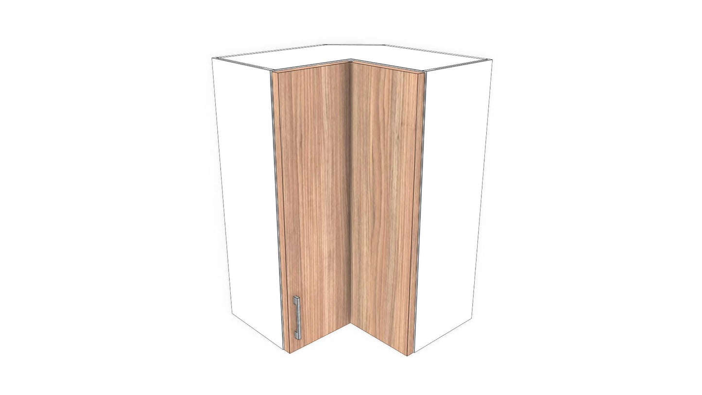 Full-Plywood Corner Wall Cabinet