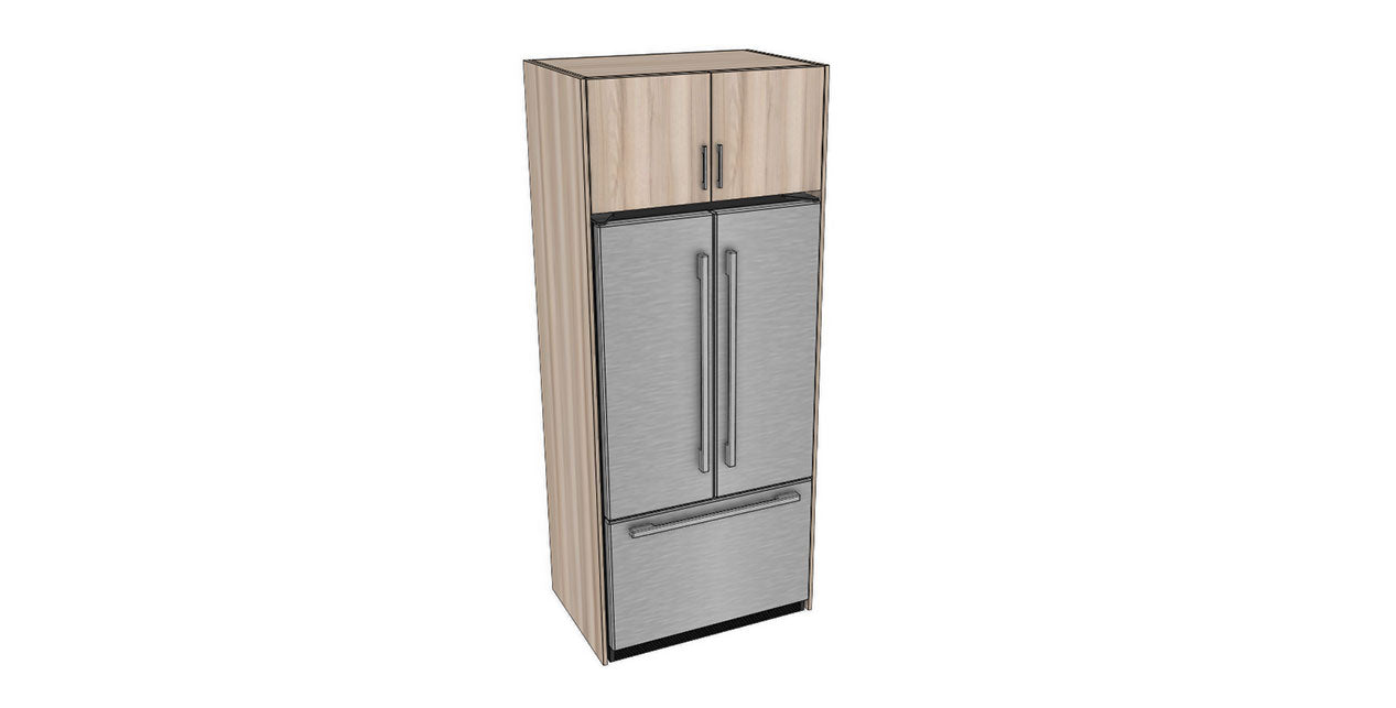 Full-Plywood 35-38" Fridge Cabinet Package