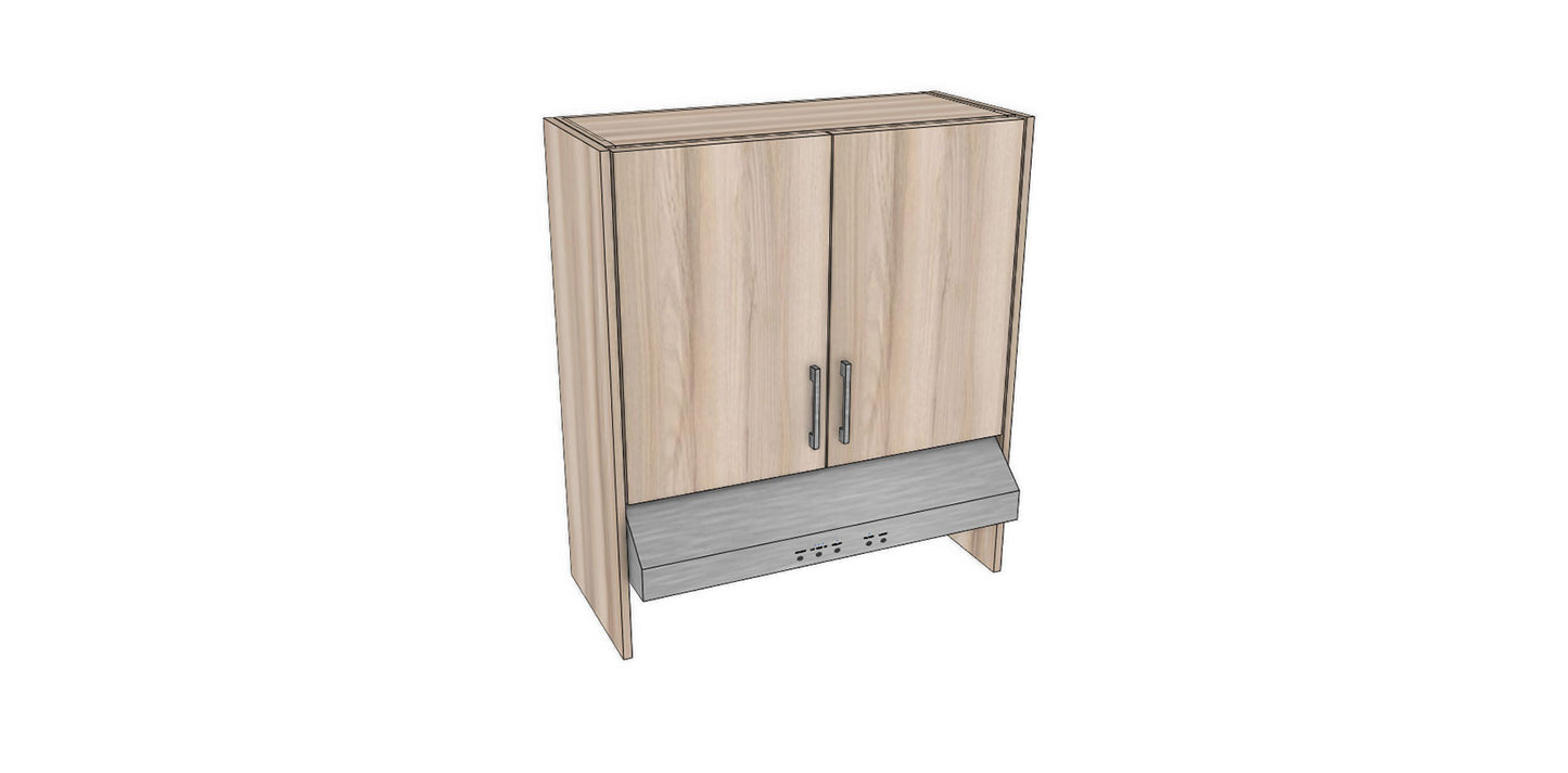 Full-Plywood 32" Range Hood Appliance Cabinet