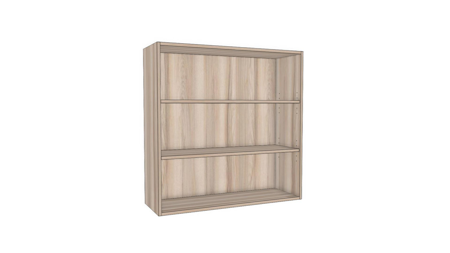 Full-Plywood Open Shelving Wall Cabinet