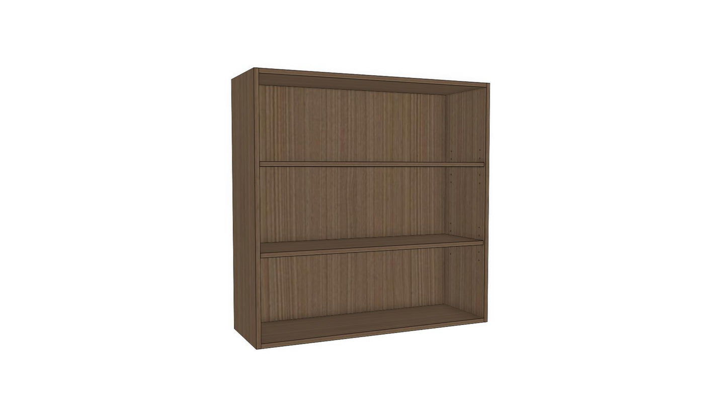 Full-Plywood Open Shelving Wall Cabinet